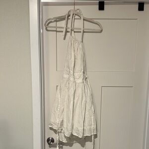 Wild Fable Cream Backless Halter Dress